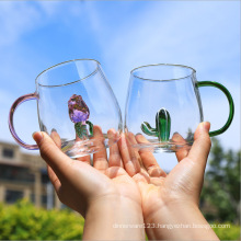 Creative Juice Milk Cartoon Glass Glass Cup